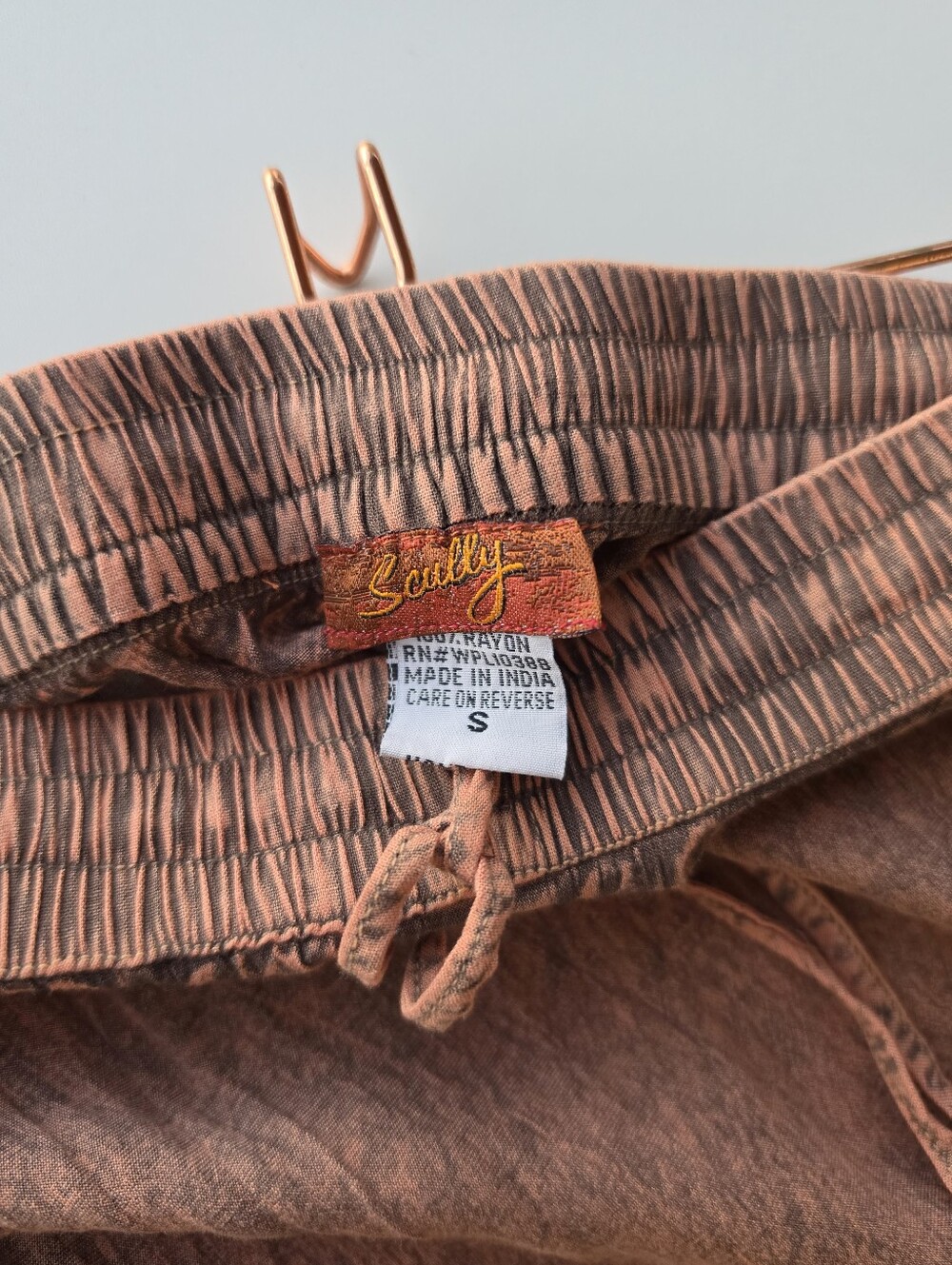 Scully Honey Creek Brown Embroidered Asymmetrical Hem Maxi Skirt - Picture 8 of 10